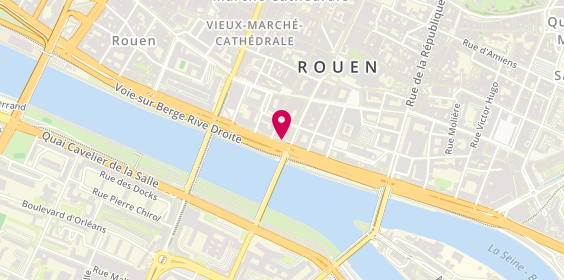 Plan de Interaction Interim - Rouen, 3 Quai de la Bourse, 76000 Rouen