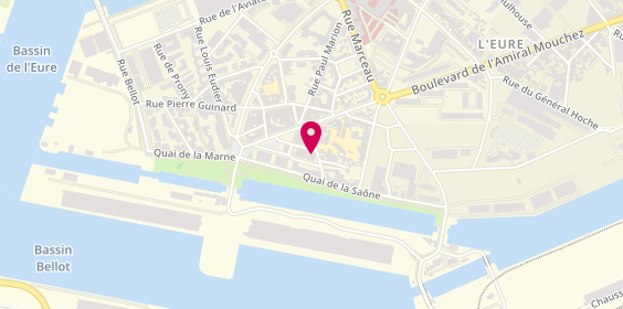 Plan de APEC (Association pour l'Emploi des Cadres), 3 Rue Saint-Nicolas Immeuble Dombasle 2, 76600 Le Havre