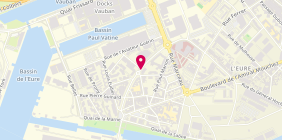 Plan de Adecco Btp Bat B Porte A, Courbet Plazza Bâtiment B Porte A
46 Rue Louis Eudier, 76600 Le Havre
