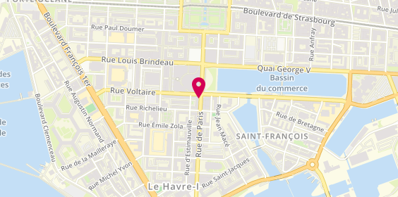Plan de Adéquat Interim, 161 Rue Paris, 76600 Le Havre