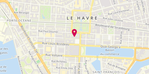 Plan de 2H Interim, 17 Rue Robert de la Villehervé, 76600 Le Havre