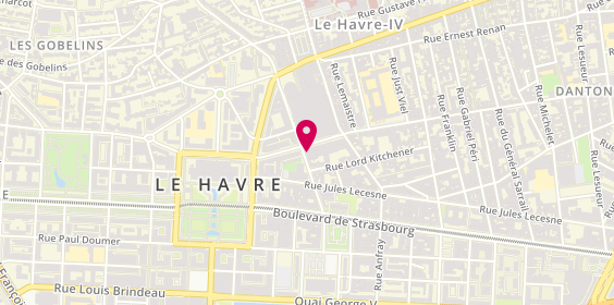 Plan de Sos le Havre Intérim, 20 Rue Casimir Périer, 76600 Le Havre