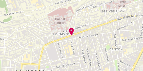 Plan de RM Intérim, 92 avenue René Coty, 76600 Le Havre