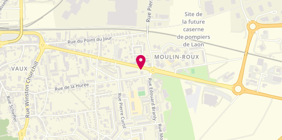 Plan de Adéquat Intérim, 84 Avenue Charles de Gaulle
105 Rue de la Hurée, 02000 Laon
