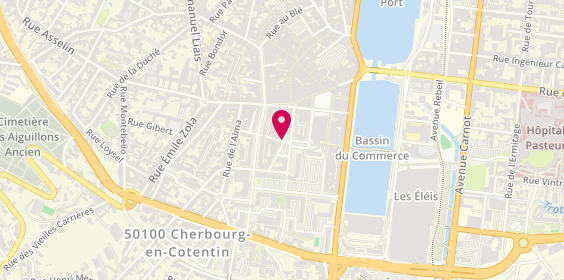 Plan de ARTUS intérim Cherbourg, 10 Rue Jules Dufresne, 50100 Cherbourg-en-Cotentin