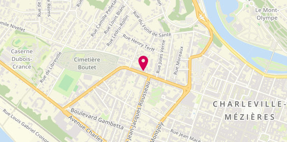 Plan de Crit Charleville-Mézières, 68 avenue Charles Boutet, 08000 Charleville-Mézières