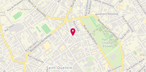 Plan de Humando, 12 Bis place La Fayette, 02100 Saint-Quentin