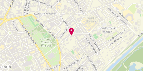 Plan de Aksis Profil Emploi Profilemploi, 18 Rue Charles Picard, 02100 Saint-Quentin
