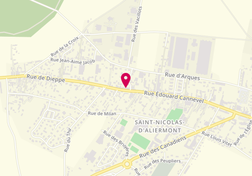Plan de Samsic Interim, 684 Rue Edouard Cannevel, 76510 Saint-Nicolas-d'Aliermont