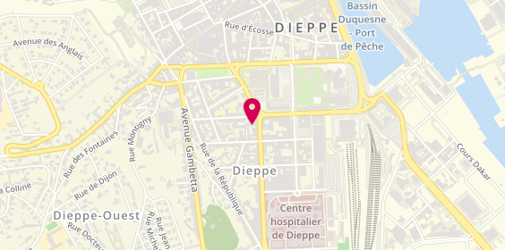 Plan de NES Proworking - Dieppe, 2 Rue Thiers, 76200 Dieppe
