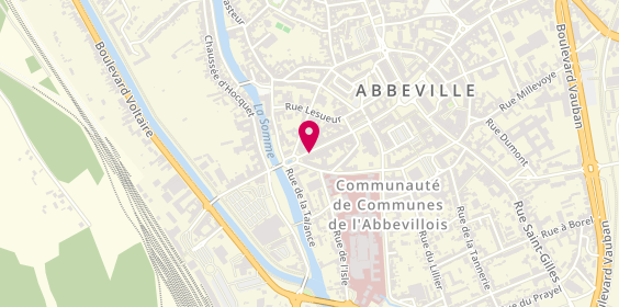 Plan de Agence intérim Synergie Abbeville BTP, 57 Rue Saint-Vulfran, 80100 Abbeville