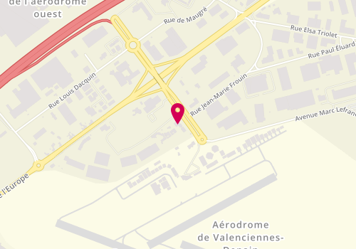 Plan de Randstad Inhouse, Avenue Marc Lefrancq Bâtiment Aeroval
Complexe Routier 1er, 59121 Prouvy