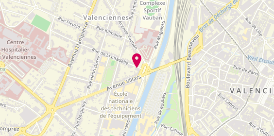 Plan de Crit Valenciennes Automobile, 1 Rue de la Citadelle, 59300 Valenciennes