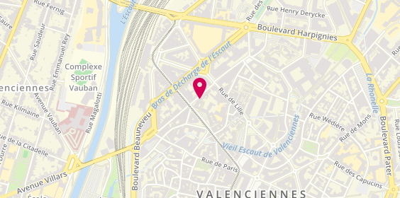 Plan de Samsic Emploi Valenciennes, 70 Rue du Rempart, 59300 Valenciennes