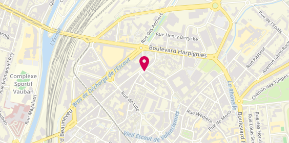 Plan de Valenciennes Interim, 44 Rue Honhon, 59300 Valenciennes