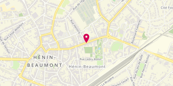 Plan de Adecco Hénin-Beaumont, 284 Rue Élie Gruyelle, 62110 Hénin-Beaumont