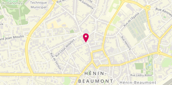 Plan de Adéquat Intérim, 201 Rue de l'Abbaye, 62110 Hénin-Beaumont