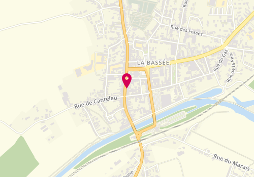Plan de Recrut Services - la Bassée, 17 Rue de Lens, 59480 La Bassée