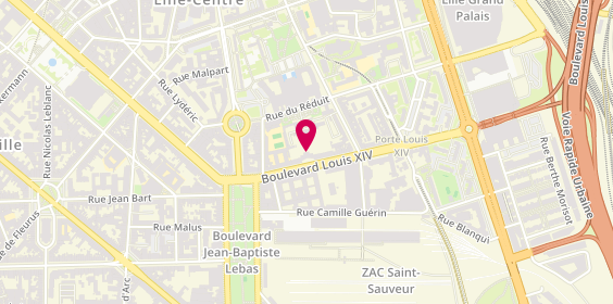 Plan de Ergalis Médical Lille, 7 Boulevard Louis Xiv, 59800 Lille
