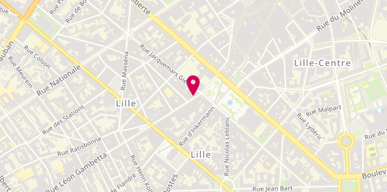 Plan de Samsic Emploi Lille 3, 10 Rue Léon Gambetta, 59000 Lille