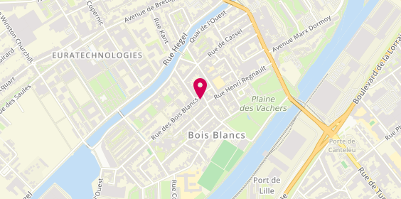 Plan de Optéos, Coopérative d'Activités et d'Emploi, 175 Rue des Bois Blancs, 59000 Lille
