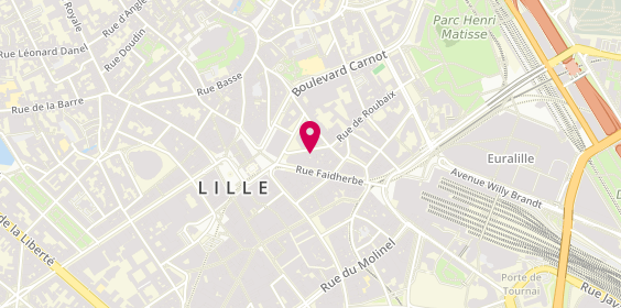 Plan de Agence Partnaire, 18 Rue Anatole France, 59000 Lille