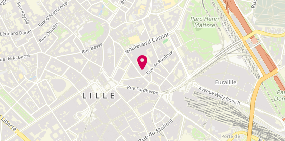 Plan de Adn Emploi, 10 Rue des Arts, 59800 Lille