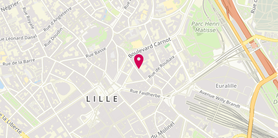 Plan de Ergalis Transport Logistique Lille, 30 Rue des Arts, 59800 Lille