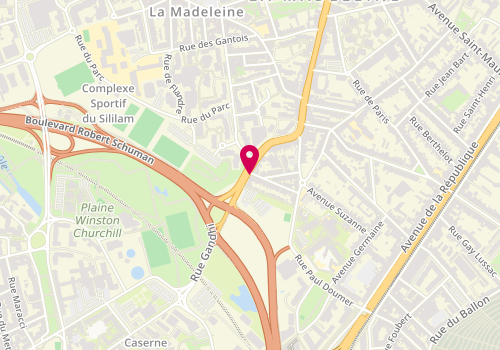 Plan de Domino Missions RH Lille, 18 Rue du Général de Gaulle, 59110 La Madeleine