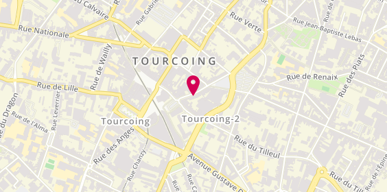 Plan de Ago Interim Roubaix Tourcoing, 14 Rue de la Cloche, 59200 Tourcoing