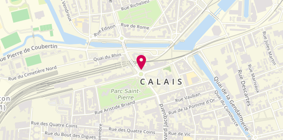 Plan de Adéquat Intérim, 3 Rue Paul Bert, 62100 Calais